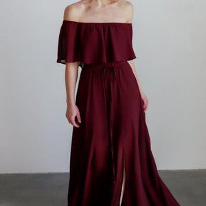 Baltic Born Victoria Off the Shoulder Dress - Mulberry - XL